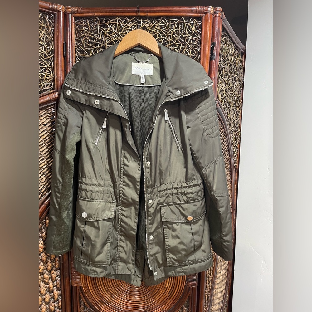 Bcbgeneration Olive Jacket With Chain Detail - image 1